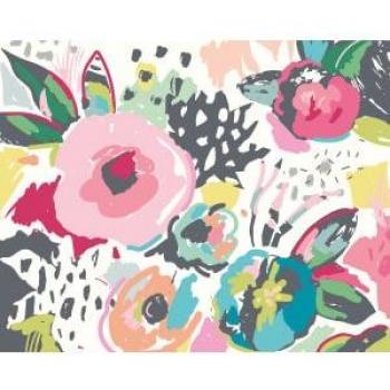 Abstract Floral Pink Wall Mural