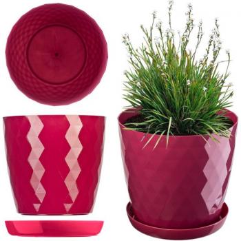 Vasetto Rosa Integrato Kadax 14 cm