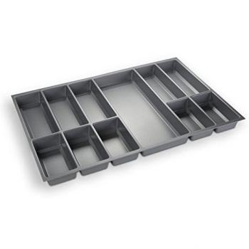 Organisateur de Tiroir ORGA-BOX® III Gris Argenté pour Tiroir de 80cm Nobilia (473,5 x 694 mm)