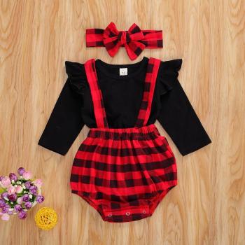 Set de ropa infantil 0-24 meses estilo navideño con accesorios