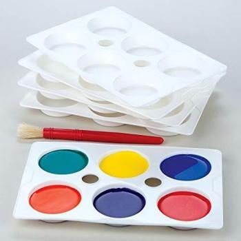 Artistic Touch 6-Well Plastic Paint Palettes (Pack of 5)