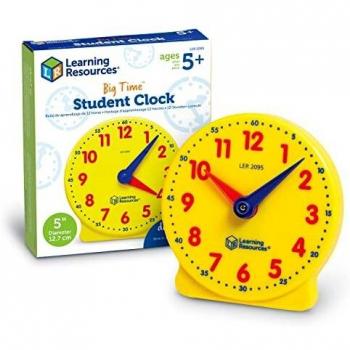 Learning Resources LER2095 Big Time Student Multicoloured Clock