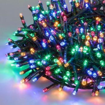 Guirlande Multi-LED BOA 20 m – 1 000 Lumières – Câble Vert Foncé – 8 Effets & Minuteur Lotti