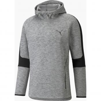 Puma Evostripe Felpa Cappuccio Uomo Grigio L