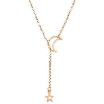 Collier Pendentif Géométrique Lunaire