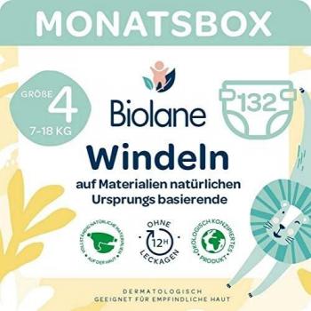 Biolane Natural Diapers 44 Units, Size T4 (7‑18 kg)