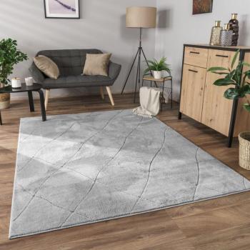 Tapis Décoratif Boho 80x150 cm Gris