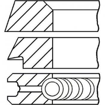 GOETZE ENGINE Piston Rings for Diesel Engines 08-399100-00