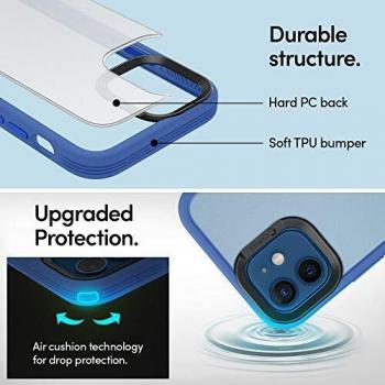 Cover Blu Lino CYRILL Spigen – TPU Dura, Antiscivolo per iPhone 12 Pro/12