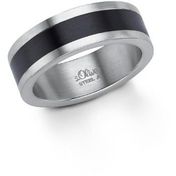 S.Oliver Herrenring Edelstahl, Weiss 1 ct (44.99 / 1 ct)