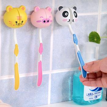 Charming Animal Toothbrush Wall Rack