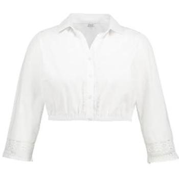 Weißes Damen-Dirndl mit großer Größe 44 – Baumwolle, Marke Ulla Popken