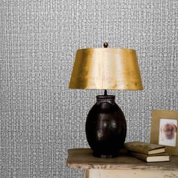 Gris “Vintage Textile” – Papier Peint de Décor Intérieur