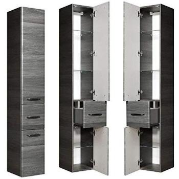 ALINA-66 Hochschrank in Graphit Struktur