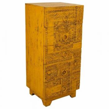 Cassettiera Moderna Gialla 40x100x45 cm