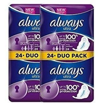 Absorbent Protection Pack: Winged Sanitary Towels, 48 Pads (Size 2)