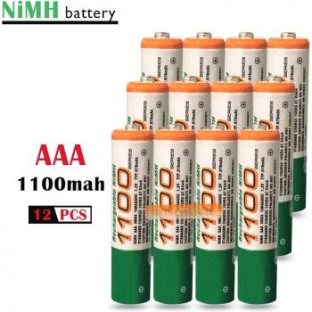 12er Pack AAA Ni-MH Akku 1,2 V 1100mAh Originalqualität