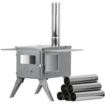 Campfire Tenda di Acciaio Inox 51x42x216