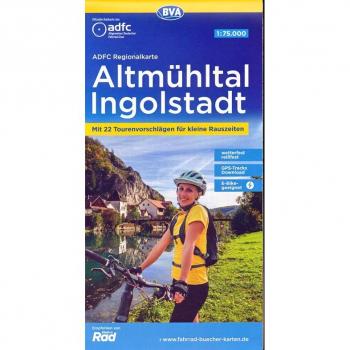 ADFC-Regionalkarte Altmühltal Ingolstadt, 1:75.000, mit Tagestourenvorschlägen, reiß