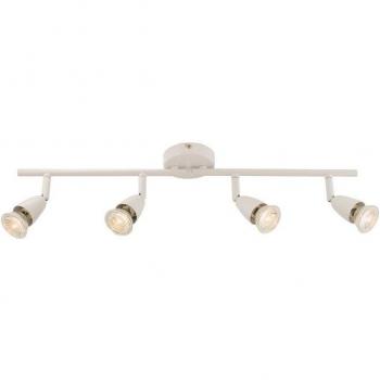 Foco de techo 4 luces Amalfi Acero blanco brillo