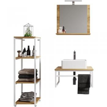 Set de Muebles de Baño Industrial 4 Piezas Bitila 60 V2