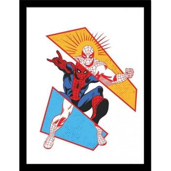 Póster de Spider-Man con Marco 40cm x Azul/Blanco