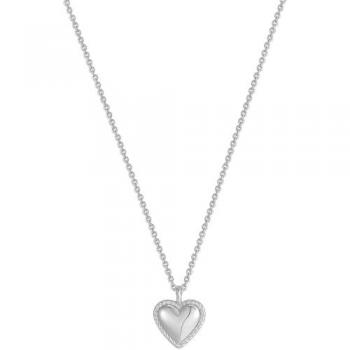 Rope Heart Pendant Necklace for Women