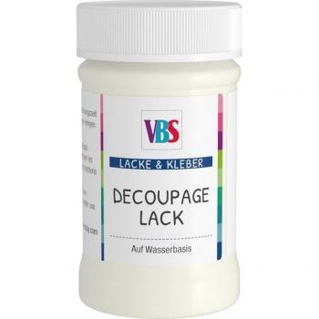 VBS Matt‑Decoupage‑Klarlack – 100 ml, speichelettes Finish