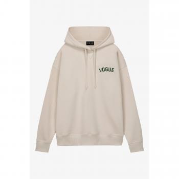 VOGUE Ecru Oversized Hoodie