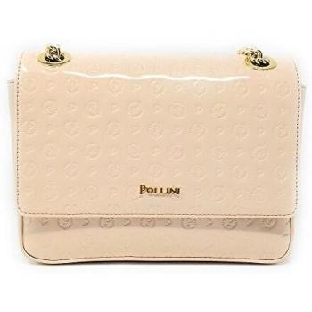 Embossed Patente Borsa Pollini 23x7x17cm con VIT.NUDE