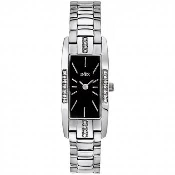 Inex Rostfri Stål Damklocka Silver/Black A69377S5I