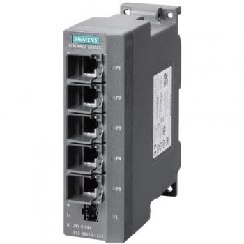 Siemens SCALANCE X005TS Unmanaged Ethernet Switch, 5x RJ45, erweiterter Temperaturbereich