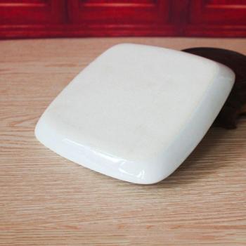 Artist's 7-Well White Ceramic Palette for Gouache