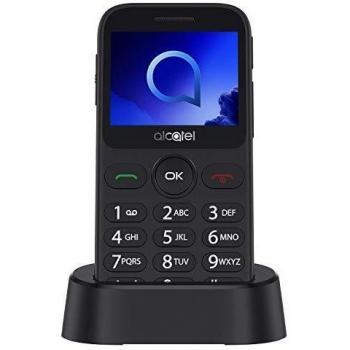 ALCATEL 2019G Teléfono móvil teclas grandes Negro/Gris Metálico