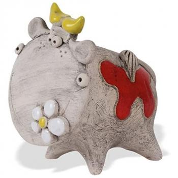 Spardose in Form einer Kuh – Frieda, Rot, 11 cm
