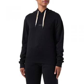 Pull BOSS Noir Signature Rayé et Logo Imprimé