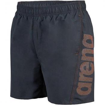 ARENA Herren Badeshorts Fundamentals Logo Boxer grau S