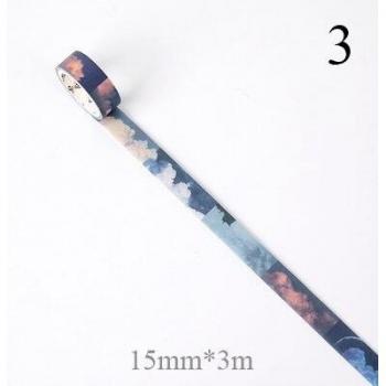 Bande décorative Washi nuage pour papeterie