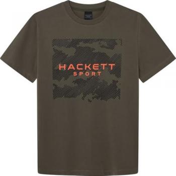 T-shirt Hackett Camo Graphic Maniche Corte Verde Oliva M