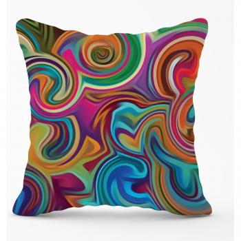 Red Wave Pattern Outdoor Cushion