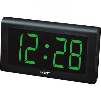 Horloge numérique silencieuse en plastique avec grande LED et prise UE