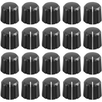 Set de 20 Perillas de Plástico para Potenciómetro de Guitarra