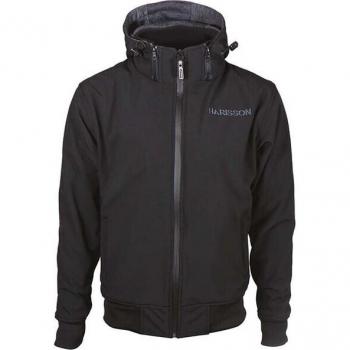 Harisson Stewart Giacca Moto in Tessuto Nero