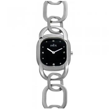 Inex Kvinna Klocka Silver/Black A102S5P