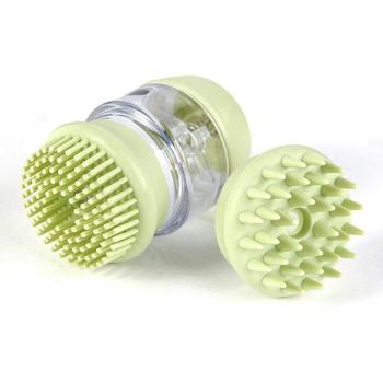 Dual-Headed Silicone Bath Brush for Pets