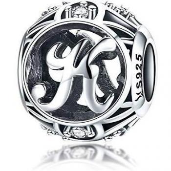 Charme Breloque K Compatible Pandora Argent Sterling 925