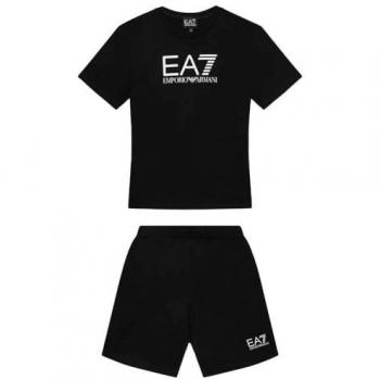 EA7 Emporio Armani Black Kids' Tracksuit