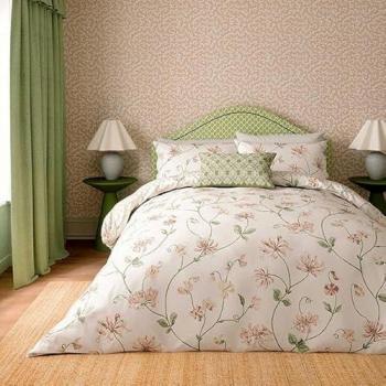 'Honeysuckle & Sweetpea' Cotton Duvet Cover Set