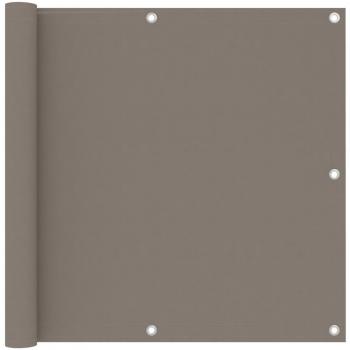 Écran d'intimité extérieur taupe 90x400 cm tissu Oxford