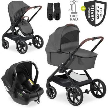 Hauck Trio Kinderwagen Set mit Babywanne und Babyschale